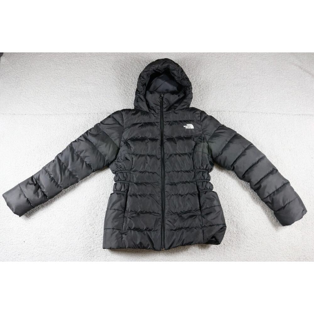 The North Face Puffer Womens S Black Gotham 550 Down Hooded Jacket